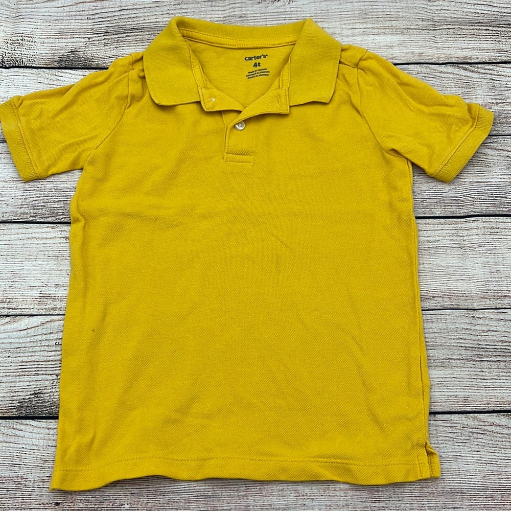Carter’s Mustard Boys Polo Size 4T